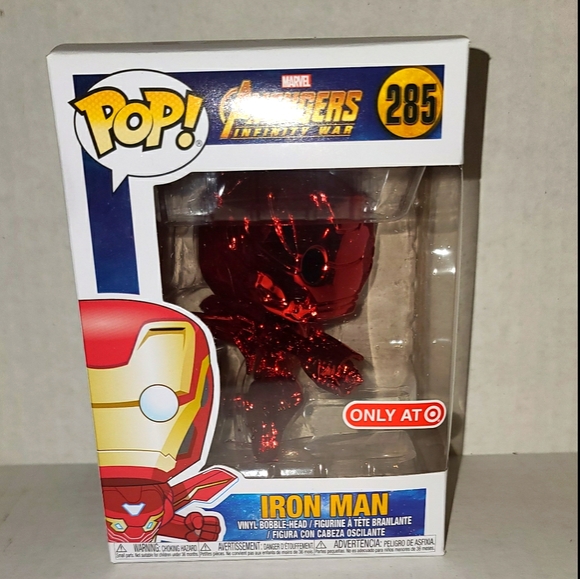 funko pop iron man red chrome